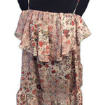 Victoria's Secret  Chiffon Sheer Ruffled Romantic Floral Top Size M Spaghetti EUC Photo 0