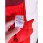 Three Floor NWT  True Formal Bustier Midi Dress 4 Red Orange Cocktail Event 1970s Photo 9