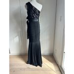 Cache Vintage 90s Caché One-Shoulder Black Formal Gown SZ 2 Elegant Evening Dress Photo 12