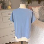 Gap  Cotton Short Sleeve Women's Dusty Blue Top Photo 3