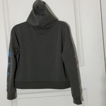 Ivory Ella  Cropped Hoodie Metallic Foil Stars XS Photo 4