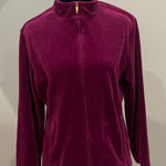 Westbound Plush Burgundy-purplish Zip-Up Jacket small like new Photo 0