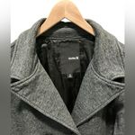 Hurley  Double-Breasted Peacoat L 22” p2p Black Marl EUC Photo 4
