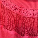 Free People  Spring Valley Long Sleeve waffle knit thermal top medium EUC Photo 5