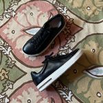 Birkenstock Bend Low Black leather sneakers low top lace-up closure rubber outsole. Minimalist street daily preppy coquette whimsy Photo 0