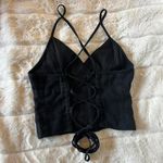 Silence + Noise  Lace Up Back Tank Top Photo 1