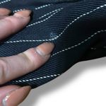 Norma Kamali Vintage 1980s  Navy Pinstripe Suit Dress Size 6 Business Photo 6