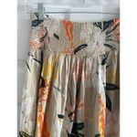 Patrons of Peace  Women's Large Tan Floral‎ Maxi Skirt High Slit Boho Photo 3