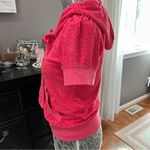 Juicy Couture  Y2K Pink Terry Short Sleeve Zip Hoodie Medium Paris Hilton Classic Photo 6