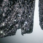 ALC Frank A.L.C. 4 Gorgeous Black Bronze Long Sleeved Formal Luxurious Top Photo 7