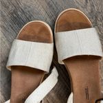 Toms  Women's Cream Wedge Sandals Heels Photo 2