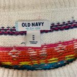 Old Navy  women's medium faire isle knit sweater casual white colorful holiday Photo 3