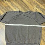 Aerie  Oversized Sweatshirt Distressed Brown Crewneck Pullover Women’s Medium Photo 2