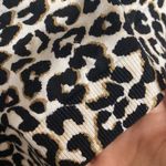 Talbots open neck pullover sweater top in abstract cheetah size M Photo 6