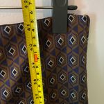 ZARA  Brown Navy Patterned Stretchy Straight Leg Dress Pants Boho Women's Small Photo 8