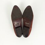 Vintage Western Woven Leather Mules in Brown | Size 7 Photo 11