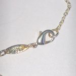 925 Silver Tone Red Floral Handmade Reversible Pendant Boho Necklace Gold Photo 5