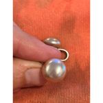 Lot D028 earrings old fashion screw on no hole 925 sterling silver Photo 1