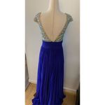 Prom dress blue long blue dress prom or fancy dress up event size 6 Photo 4