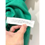 ZARA NWT Ribbed Crewneck Ruffle Sleeve Mini Bodycon Dress Green Women's Sz Large Photo 6