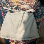 We Wore What Cut Out Light Denim Mini Skirt sz S NWT Photo 5