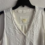 Maeve for Anthropologie White Sleeveless
Relaxed Fit Tunic Top L Photo 9