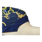 J. McLaughlin Shirt Women XL Blue Gold Chain Catalina Cloth Tunic Top Preppy Photo 4