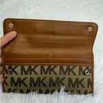 Michael Kors Brown Signature Canvas Slim Wallet Photo 2