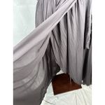 JODIFL Hi Low Embroidered Charcoal Flowy Boho Dress 1x New Faux Wrap Floral Photo 7