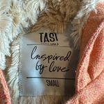 Tasi Malibu Urban Outfitters Orange Embroidered Coat Jacket Sherpa Size Small Photo 11