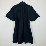 Madewell  Poplin Splitneck Mini Shirtdress Minimalist Relaxed Jet Black Small NWT Photo 15