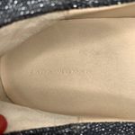 Zara Woman Size 9 Sneakers YEAH Slip On Black Metallic Platform Canvas Casual Photo 6