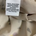 Diane Von Furstenberg ‎ Silk Pleated Abstract Print Skirt Yellow 0 Photo 3