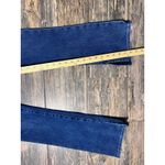 EXPRESS ‎ Skyscraper Mid Rise Split Hem SZ 0R Dark Wash Denim Jeans Stretch Flair Photo 4