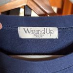 Wound Up  Out Dream Yourself Striped Sweatshirt Navy Blue Size XXL (19) Juniors Photo 5