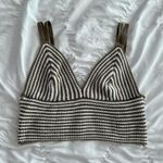 Cotton On Dark sage green/white crochet crop top Photo 0