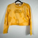 Vans Womens/Juniors Tye Dye Yellow Cropped Pullover Sweatshirt Sz XS Photo 0