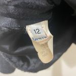 Isaac Mizrahi Vintage  Peacoat Charcoal Gray Wool & Mohair Coat Real Fur Size 12 Photo 3