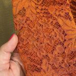 Blashe burnt/rust orange lace long sleeve mini dress, size M, NWT Size M Photo 2