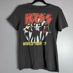 KISS World Tour ‘77 Music Band Tee. Unisex. Adult Sz S. Rock Band T Photo 0