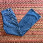 Y2K BUTTON FRONT LOW RISE BUTTERFLY JEANS Blue Size 28 Photo 2