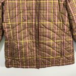 Lands' End  Women's Green & Purple Plaid Insulated Jacket Size S (6-8) Photo 2