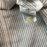 Lucky Brand  XS Gray Striped Long Sleeve Shirt Dress with Belt Photo 3