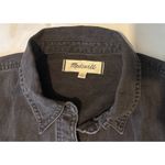 Madewell EUC  Denim Western Cotton Button-Up Shirt, Lunar Wash, Sz S Photo 4