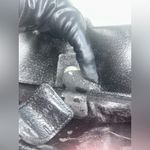 Gucci Vintage Black Leather Structured Handbag with Silver-Tone Metal Handles Photo 6