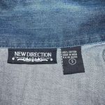 New Direction denim jacket with ruffled trim design! Blue Photo 7