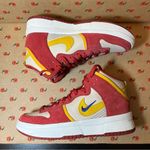 Nike Dunk High Up Cinnabar Red Gold Sneakers Women’s 10.5 Photo 9
