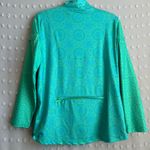 Gretchen Scott Half Zip Pullover St. Lawrence University Sz M Turquoise Kelly Blue Size M Photo 1