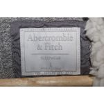 Abercrombie & Fitch  Sleepwear Grey Sherpa Button-Up Cardigan Sweater Size Large Photo 2