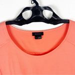 Theory Orange Boxy Cap Sleeves Blouse, Size Large Photo 6
